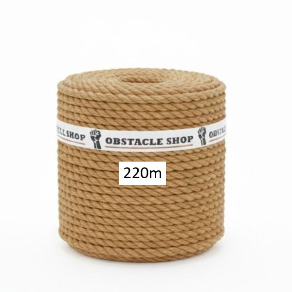Bunch rope 220mtr, Polyhemp, diameters from 12 to 28mm