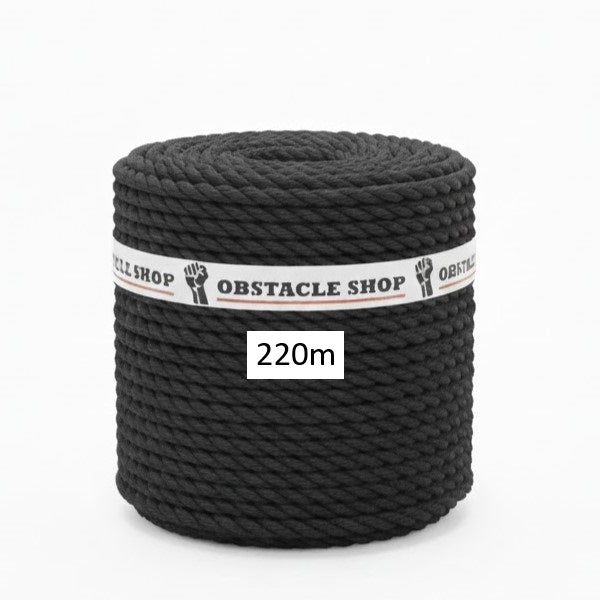 Bunch rope 22mm, 220mtr, Black