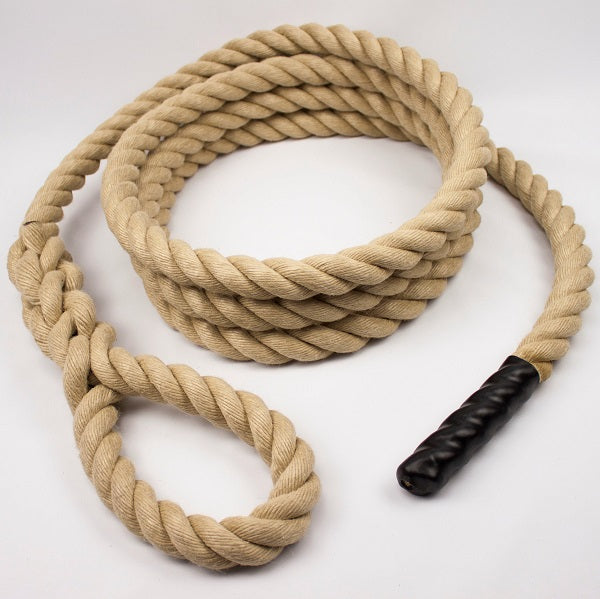 climbing rope with a loop and sleeve