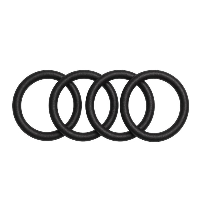Set of 4 Rings, black